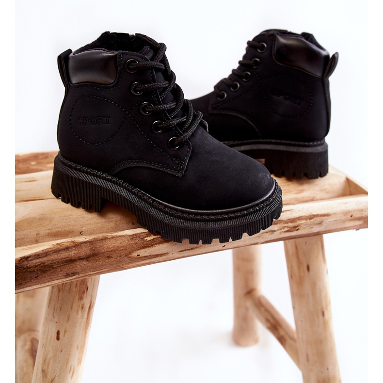 Dječje tople čizme Black Cheddy crna 2