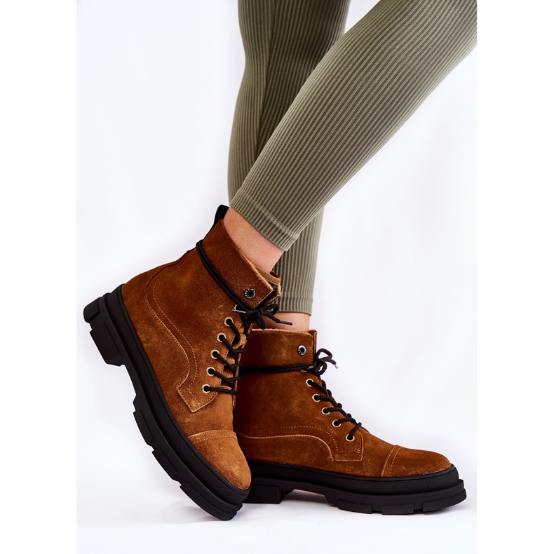 Smeđe tople antilop čizme Big Star KK274524 smeđa 2