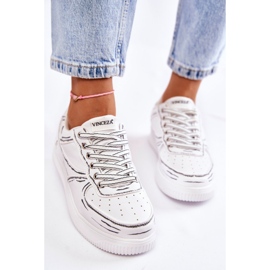 Vinceza Ženske niske sportske cipele bijele Solveig bijela 2