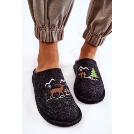 Kućne papuče Big Star KK276018 Crna i bež smeđa 2