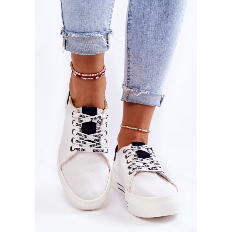 Ženske tenisice Memory Foam System Big Star KK276002 Bijele bijela 2