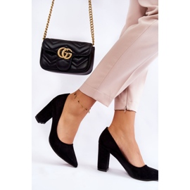 PS1 Klasične cipele od brušene kože na crnoj Kendra peti crna 2