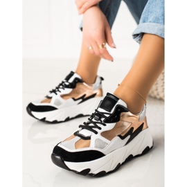 W. Potocki Modne tenisice Potocki raznobojna zlatna 1