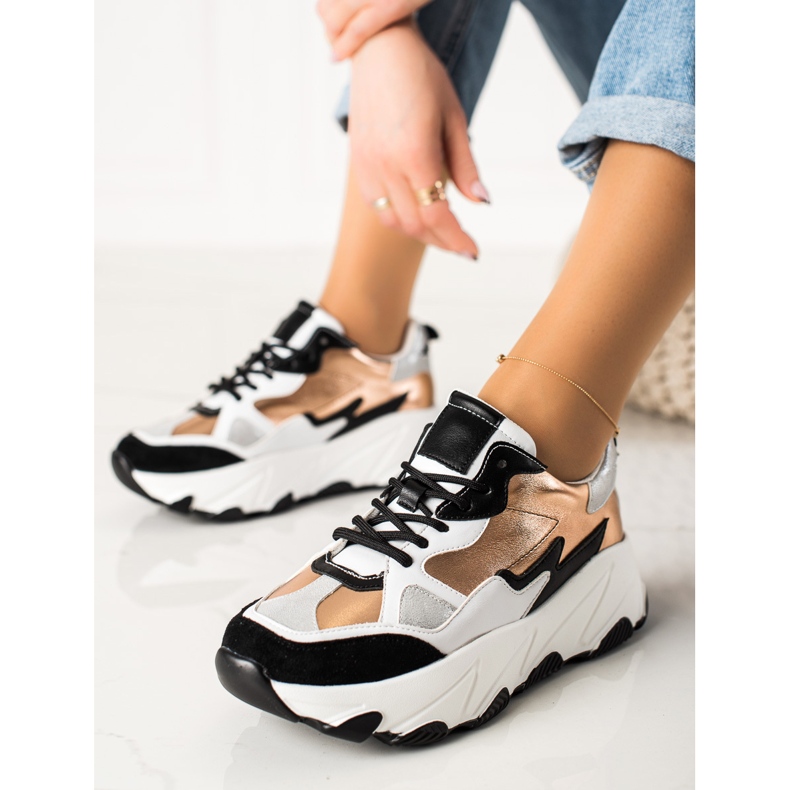 W. Potocki Modne tenisice Potocki višebojan zlatni 1