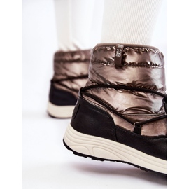 Ženske čizme za snijeg Memory Foam Big Star KK274275 srebrno-crna srebro 2