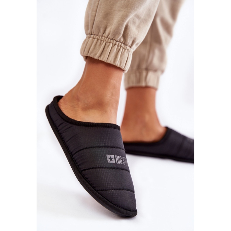 Ženske klasične papuče Big Star KK274602 crne crna 2