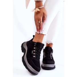 Ženske cipele za planinarenje Memory Foam Big Star KK274364 crne crna 1