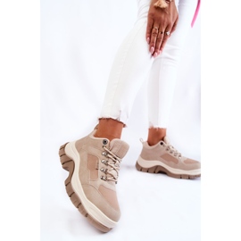 Ženske cipele za planinarenje Trappers Memory Foam Big Star Bež KK274363 2