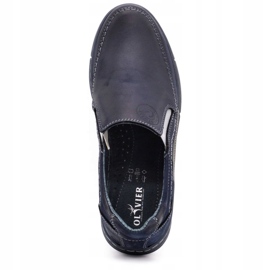 Olivier Muške mokasine 283GT, tamnoplave plava 4