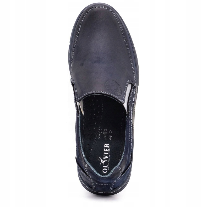 Olivier Muške mokasine 283GT, tamnoplave plava 4