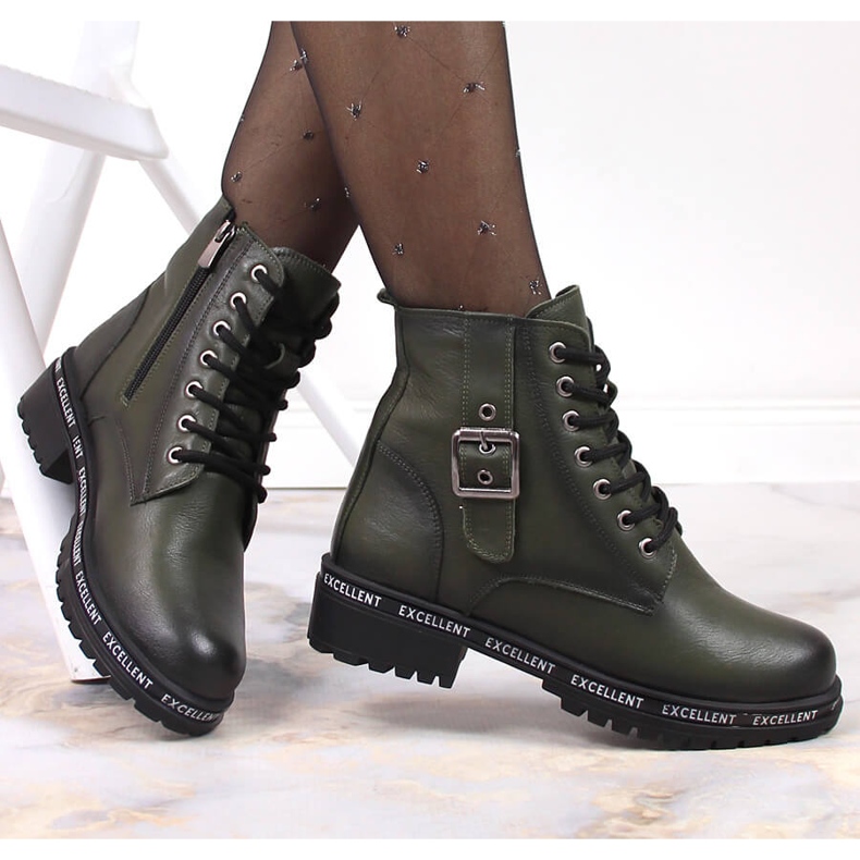 Zelene čizme za žene izolirane čizme T.Sokolski zelena 1