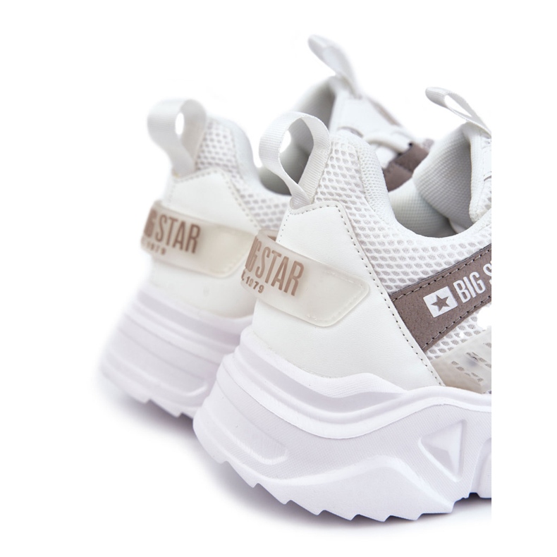 Lagane muške sportske cipele Big Star KK174055 Bijele bijela 1