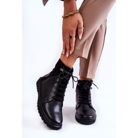 Sergio Leone Ženske čizme na crnu Kristin platformu crna 1