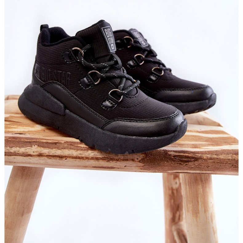 Dječje čizme od memorijske pjene Big Star KK374119 crne crna 1