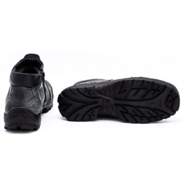 Olivier Muške zimske kožne čizme 352MP sive siva 2