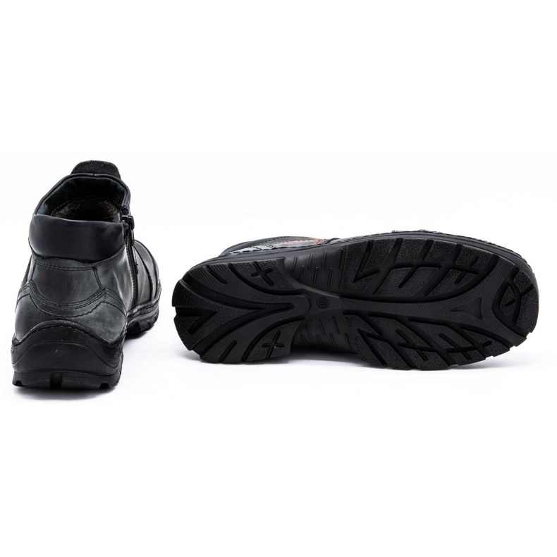 Olivier Muške zimske kožne čizme 352MP sive siva 2