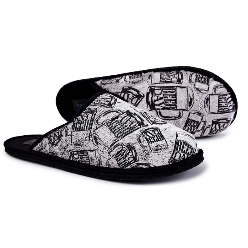 Muške kućne papuče Panto Fino KK167001 Siva 1