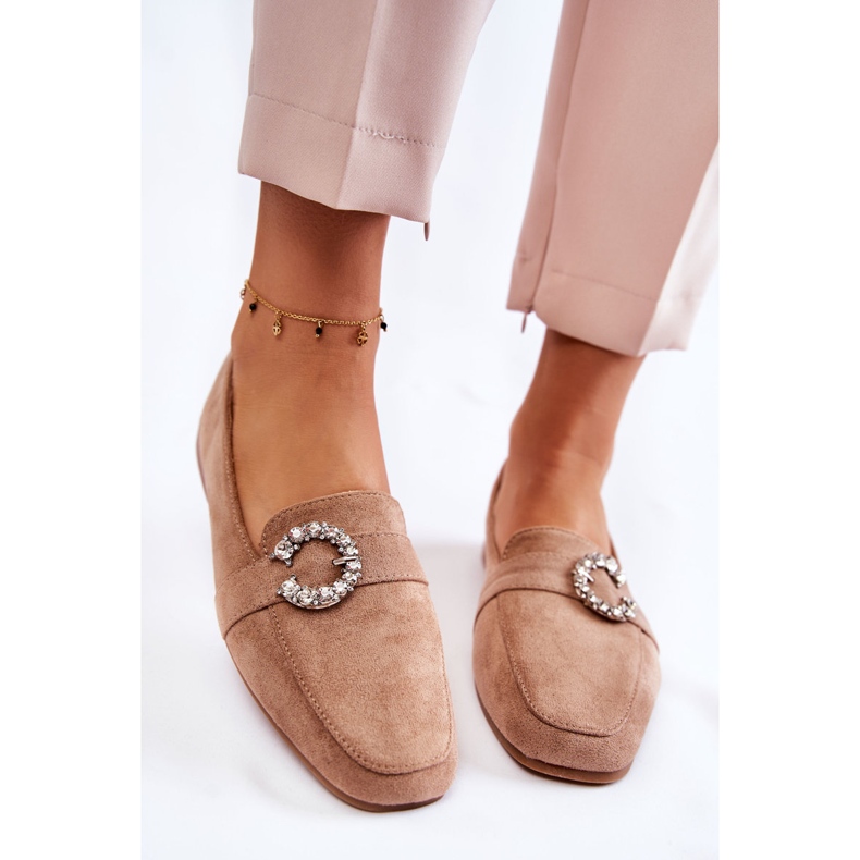 PS1 Klasične tamnobež mokasine od brušene kože iz Halle 1