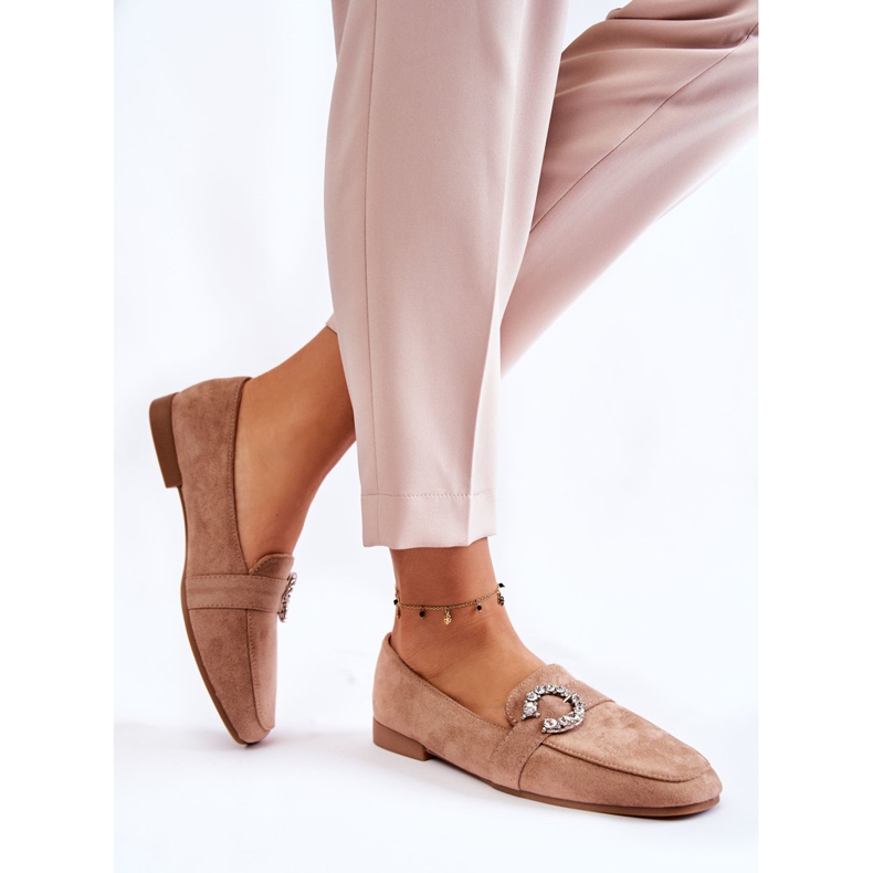 PS1 Klasične tamnobež mokasine od brušene kože iz Halle 2