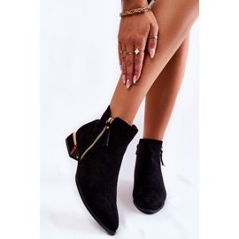 PS1 Ženske tople čizme od brušene kože crne Laufey crno 1