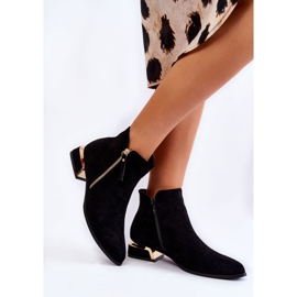 PS1 Ženske tople čizme od brušene kože crne Laufey crna 2