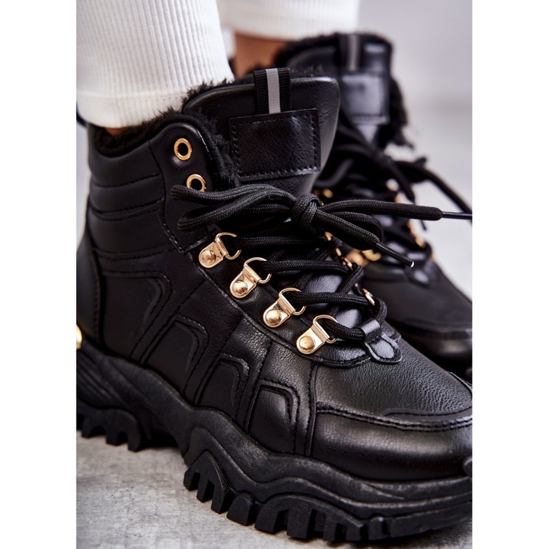 BM Ženske crne tople čizme Hareshaw HF218 crna 4