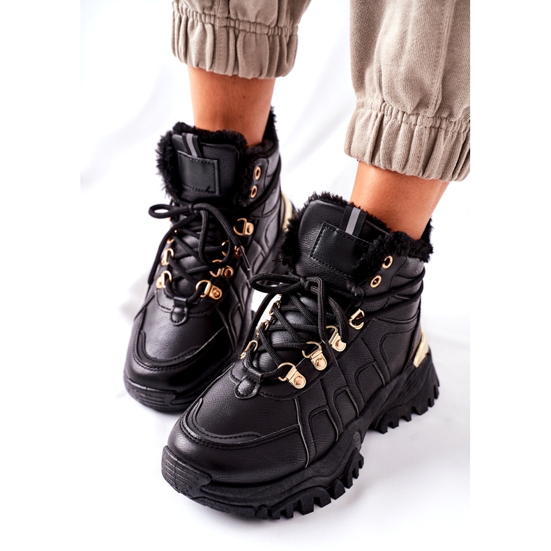 BM Ženske crne tople čizme Hareshaw HF218 crno 1