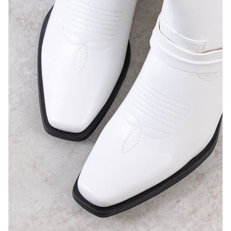 BM Bijele kaubojske čizme Libiti bijela 1