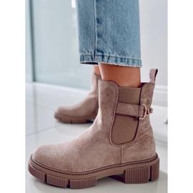 BM Ženske Chelsea čizme Chance Khaki bež 1