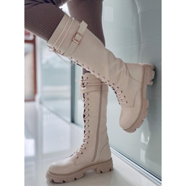 BM Shears Bež ženske čizme za jahanje 1