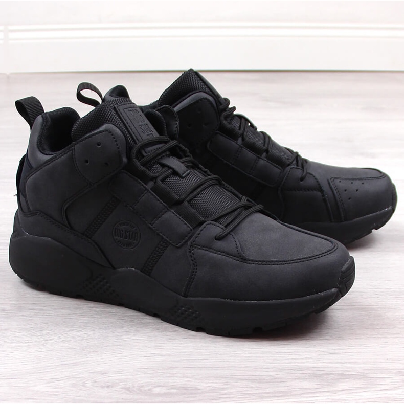 Muške crne izolirane sportske cipele Big Star KK174247 crno 1