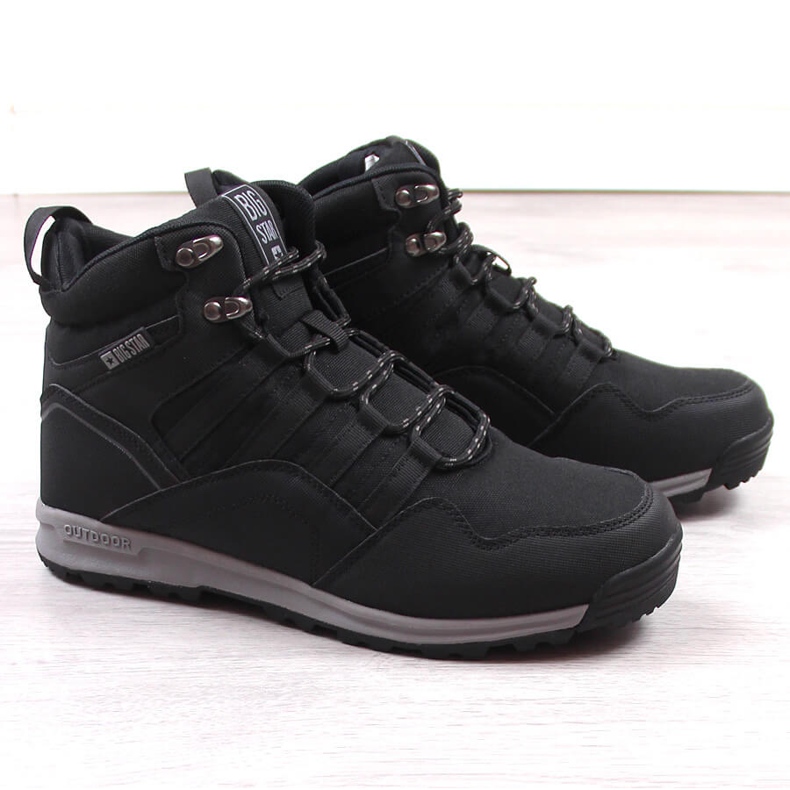 Crne muške izolirane visoke čizme Big Star KK174371 crna 1