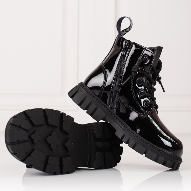 Čizme za djevojčice, izolirane Shelovet crna 1