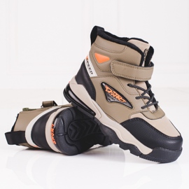 Izolirane čizme za dječake na vezanje Shelovet bež 1