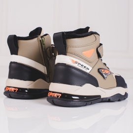 Izolirane čizme za dječake na vezanje Shelovet bež 2