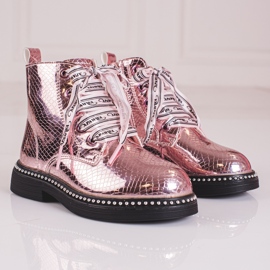 Elegantne čizme za djevojčice Shelovet pink ružičasta 2