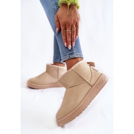 Ženske izolirane čizme za snijeg Big Star KK274290 Bež 2