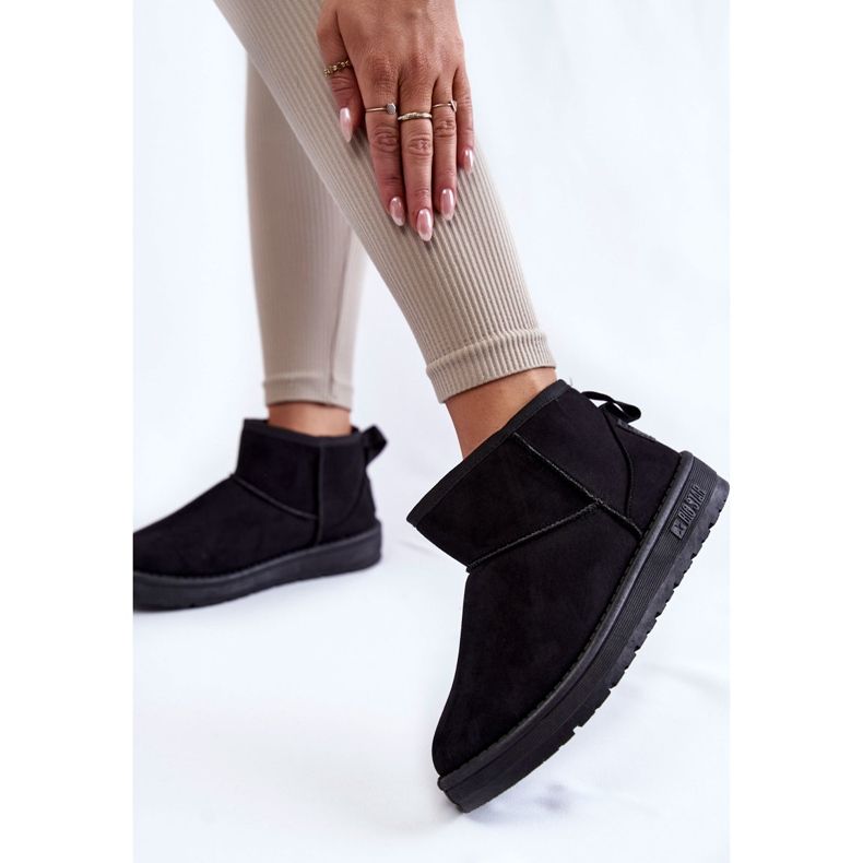 Ženske izolirane čizme za snijeg Big Star KK274288 Black crno 1