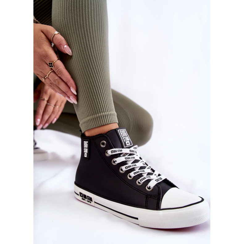 Klasične visoke izolirane tenisice Big Star KK274598 crne crno 1