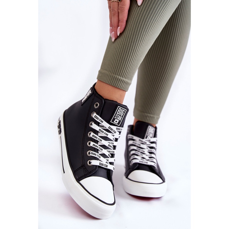 Klasične visoke izolirane tenisice Big Star KK274598 crne crna 2