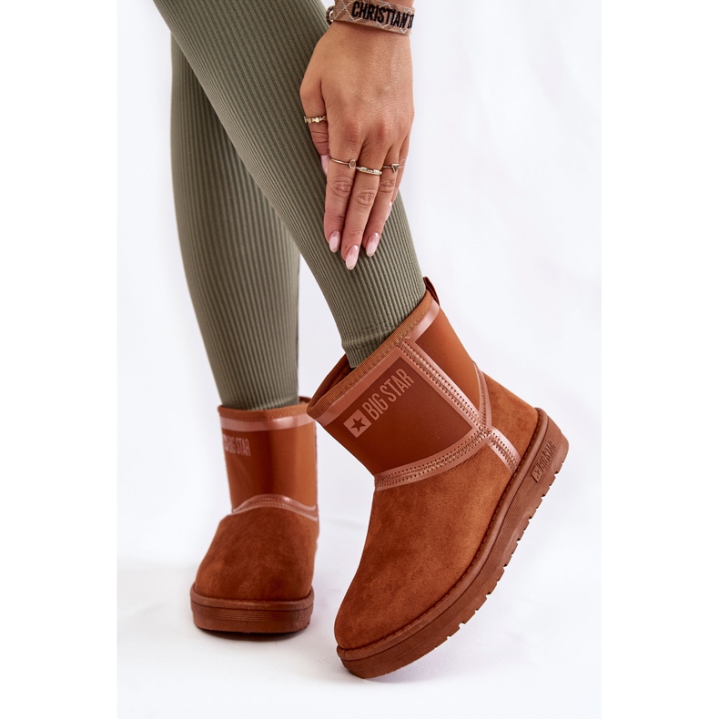 Ženske čizme za snijeg Big Star KK274612 Smeđe smeđa 1