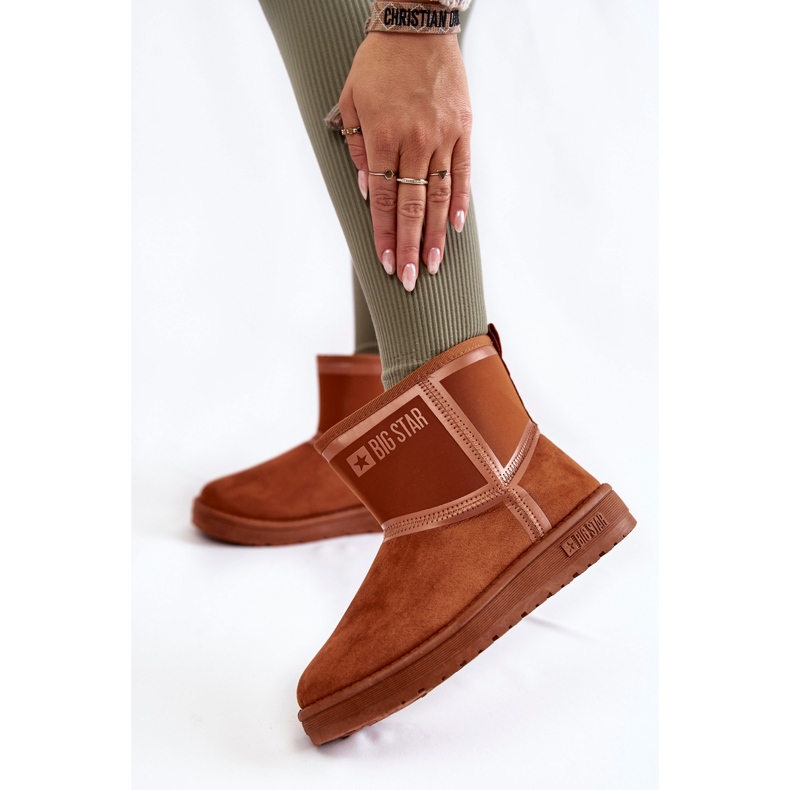 Ženske čizme za snijeg Big Star KK274612 Smeđe smeđa 2