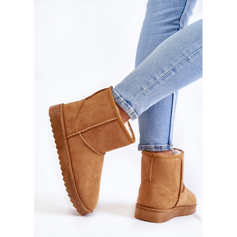 Ženske tople čizme za snijeg svijetlo smeđe Virgina smeđa 2