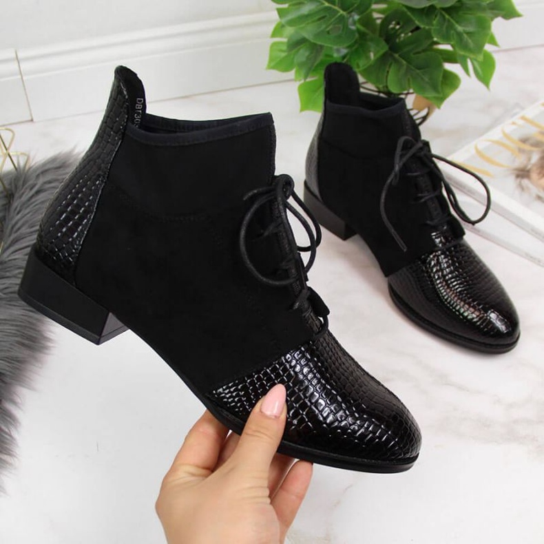 Čizme izolirane zmijskom kožom Filippo W PAW267A crno 1