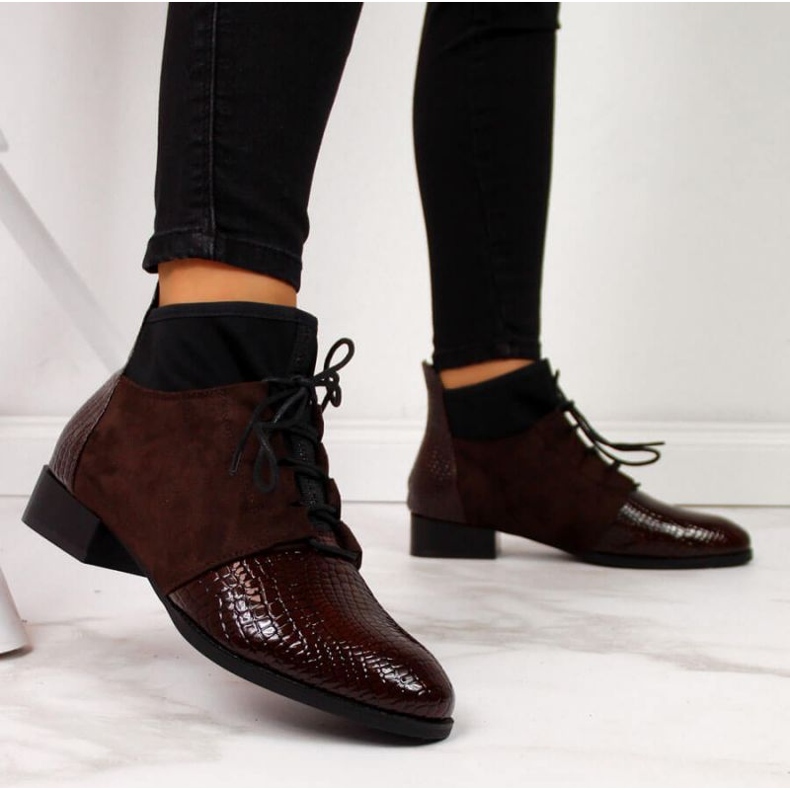 Čizme izolirane zmijskom kožom Filippo W PAW267B smeđa 2