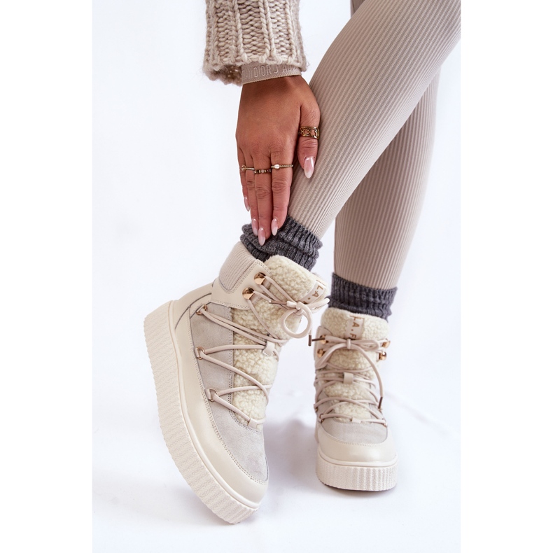 PL4 Ženske čizme za snijeg La.Fi 280072W-QN Svijetlo bež 1