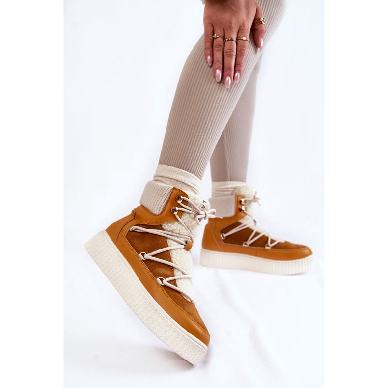 PL4 Ženske čizme za snijeg La.Fi 280072Y-QN Camel smeđa 2