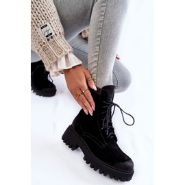 PL5 Klasične crne tople čizme od brušene kože Caima crno 1