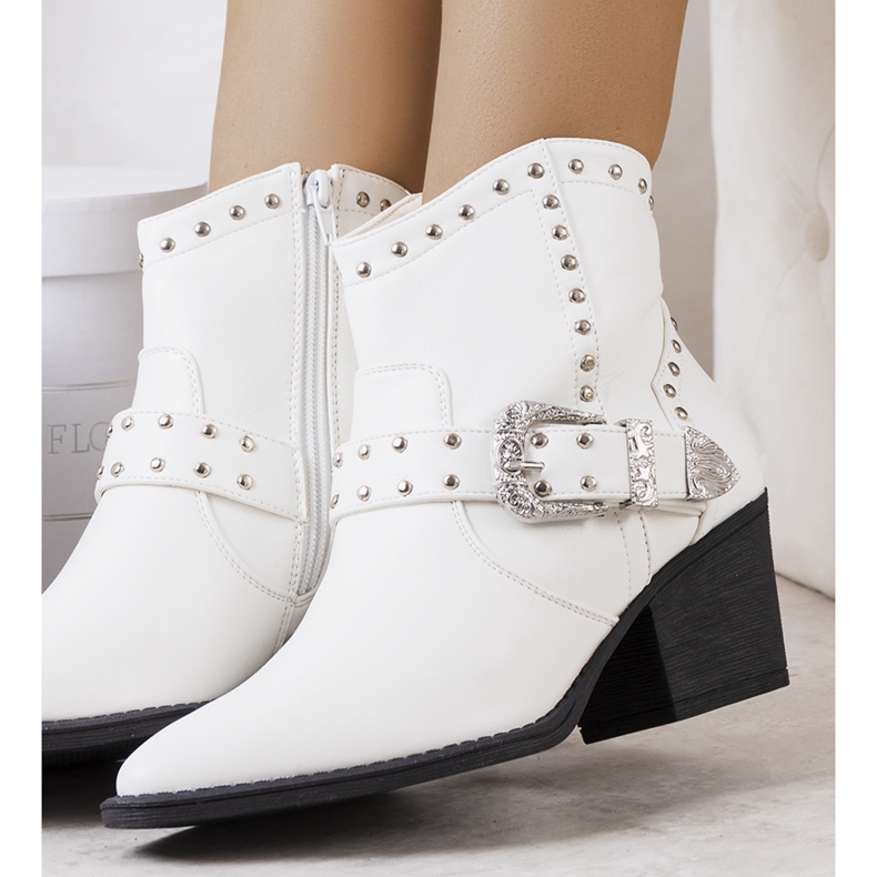 PA1 Bijele Zoila kaubojske čizme bijela 1