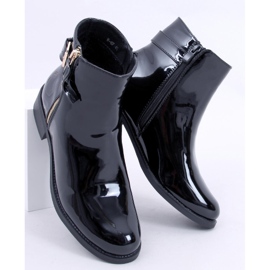 PA1 Lakirane čizme Frankie Black crna 1